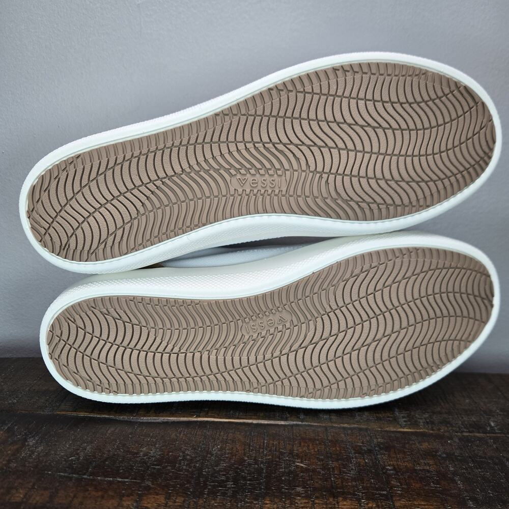 Vessi Soho Sneaker 2 Womens Size 5 Waterproof Shoes Casual White Teak - Picture 9 of 12